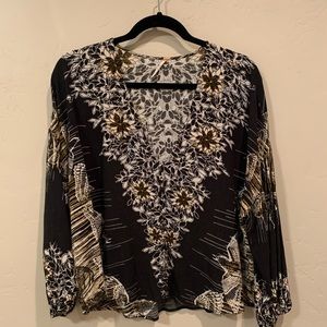 Free People XS floral blouse